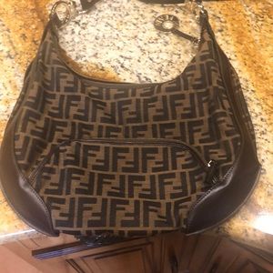 Fendi Zucchino Hobo Bag